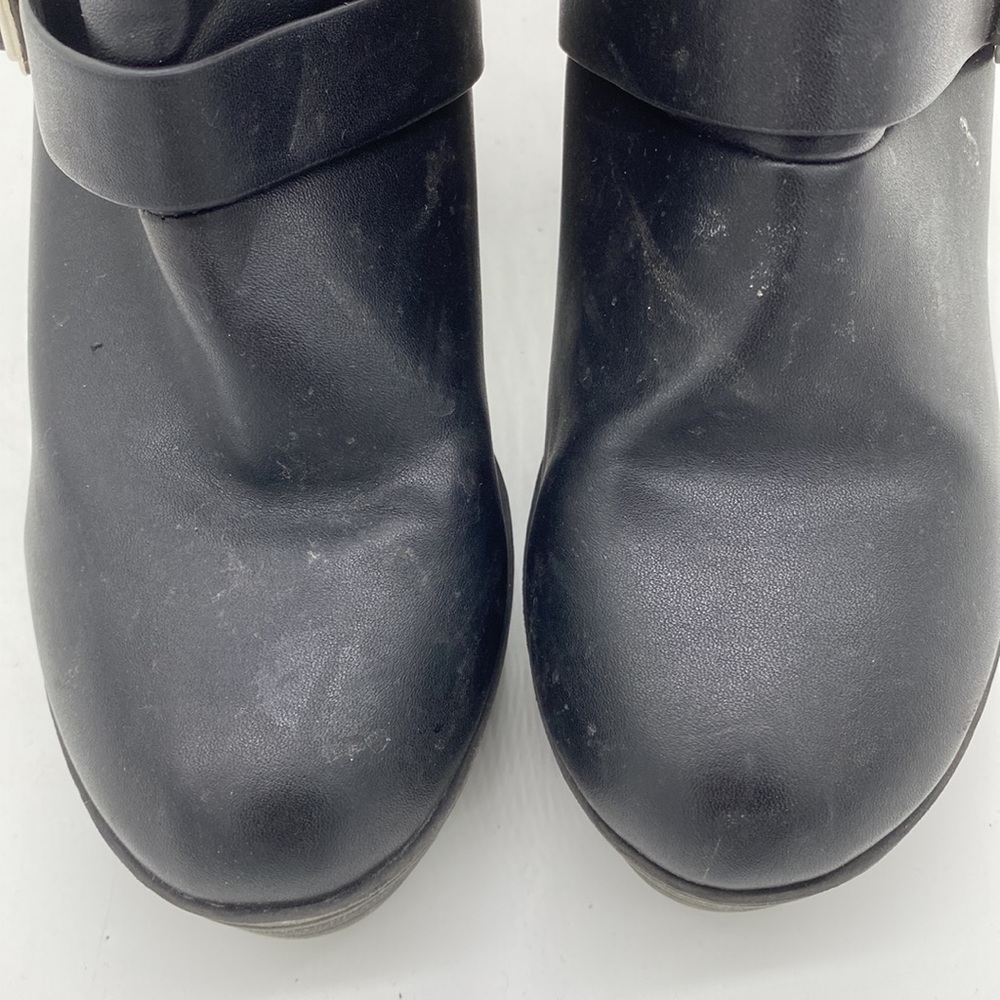 Charlotte Russe Platform Ankle Booties Buckle Black Womens Size 8 - Picture 9 of 16